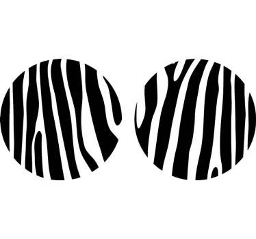 Sticker geometrische vormen gestileerde cirkels - TenStickers
