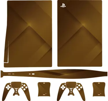 Ps5 sticker gouden spelhoes - TenStickers
