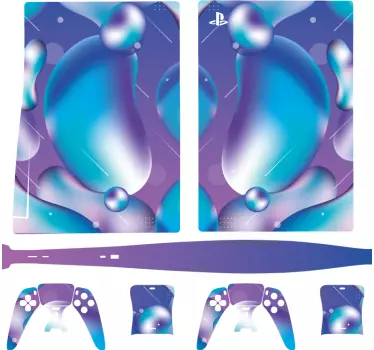 Ps5 sticker bubbeltjespatroon - TenStickers
