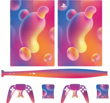 Ps5 sticker levendige vorm accessoires - TenStickers