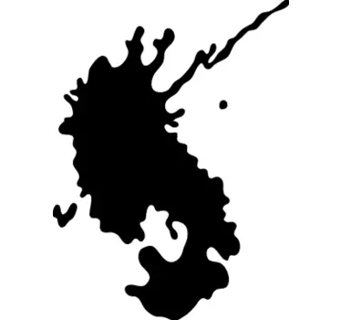 Sticker geometrische vormen splash shape ontwerp - TenStickers