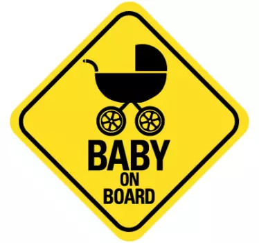 Sticker baby on board - TenStickers