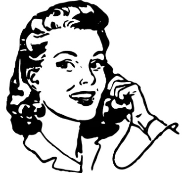 Sticker Dames Jaren '40 - TenStickers