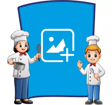 Fashion sticker chef personages illustratie - TenStickers