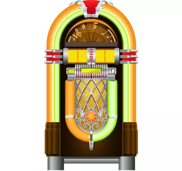 Muursticker Vintage Jukebox - TenStickers