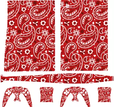 Ps4 sticker paisley patroon folie - TenStickers