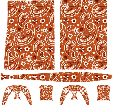 Ps4 sticker paisley motief - TenStickers