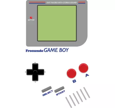 Koelkast sticker nevera game boy - TenStickers
