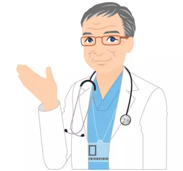Vriendelijke dokter illustratie fashion sticker - TenStickers