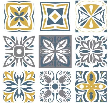 Muursticker patroon kunstzinnige geometrische patronen - TenStickers