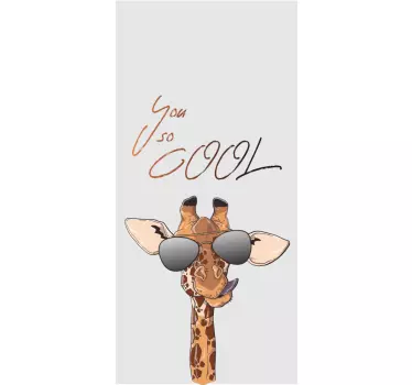 Huawei sticker giraffe met zonnebril - TenStickers