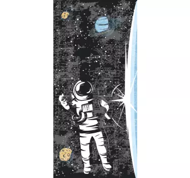 Huawei sticker ruimteverkenner in de baan - TenStickers