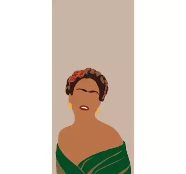 Huawei sticker culturele figuren portret - TenStickers