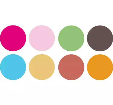 Muursticker kleurrijke Cirkels - TenStickers