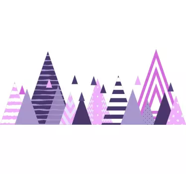 Sticker geometrische vormen dennenappels - TenStickers