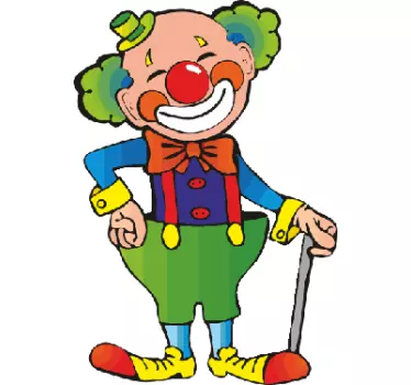 Sticker clown muur - TenStickers