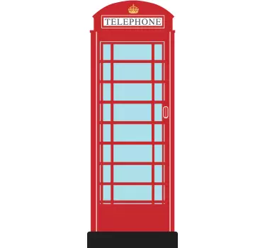 Sticker ijskast Londen telefooncel - TenStickers
