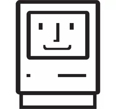 Laptop sticker desktop computer - TenStickers