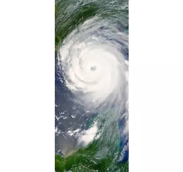 Koelkast sticker ijskast satelliet foto orkaan - TenStickers