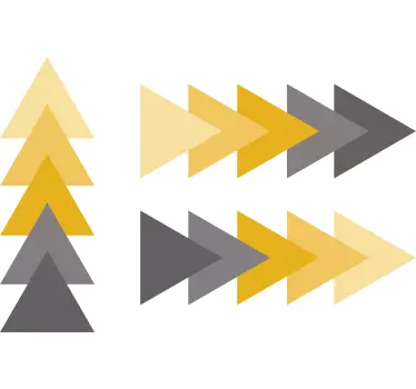 Sticker geometrische vormen driehoekig patroon - TenStickers
