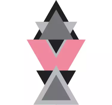 Sticker geometrische vormen driehoekige patronen - TenStickers