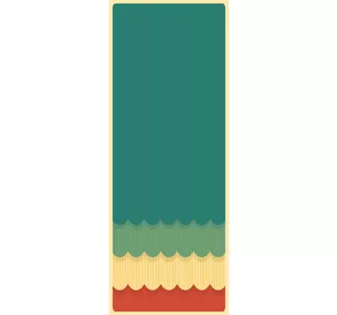 Retro koelkast sticker - TenStickers