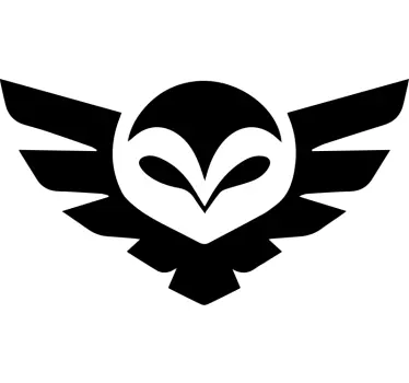 Muurstickers vogels Paarse uil vorm - TenStickers