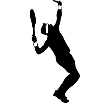 Muursticker tenniser service - TenStickers