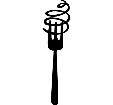 Koelkast sticker spiral pastavork - TenStickers