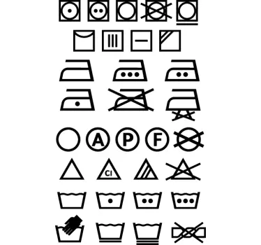 Muursticker was pictogrammen - TenStickers
