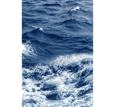 Douchedeur sticker oceaan golven scene - TenStickers