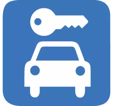 Sticker teken parkeerplaats parking - TenStickers