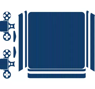 Ps4 sticker blauwe streep cover - TenStickers