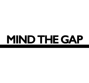 Sticker Londen mind the gap - TenStickers