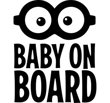Sticker baby aan board grappig babybord - TenStickers