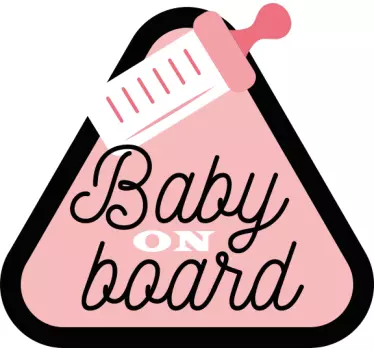 Sticker baby aan board veiligheidsherinnering - TenStickers