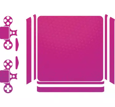Ps4 sticker roze tinten patroon - TenStickers