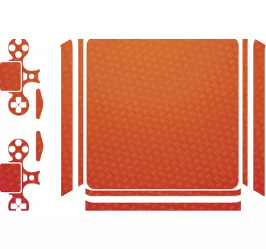 Ps4 sticker oranje textuur display - TenStickers
