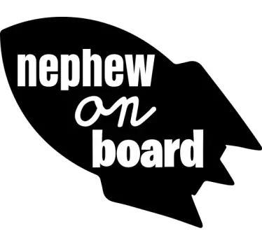 Sticker baby aan board neefje veiligheidsherinnering - TenStickers