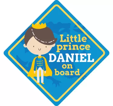 Sticker baby aan board kleine prins aanpassing - TenStickers