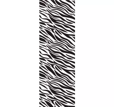 Sticker koelkast patroon zebra - TenStickers