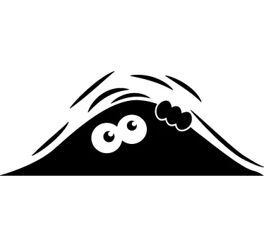 Laptop sticker Glurende Monster - TenStickers