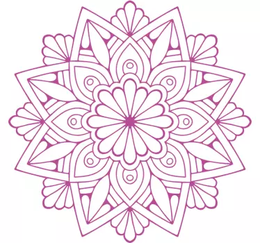 Sticker geometrische vormen verfijnd botanisch element - TenStickers