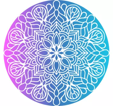 Sticker geometrische vormen vibrant cirkelmotief - TenStickers