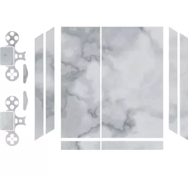 Marmerpatroon deksel ps4 sticker - TenStickers