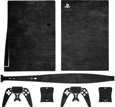 Ps5 sticker gestroomlijnde gamehoes - TenStickers