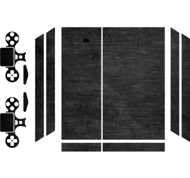 Ps4 sticker zwart textuur ontwerp - TenStickers
