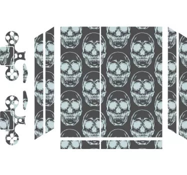 Schedelpatroon ps4 sticker - TenStickers