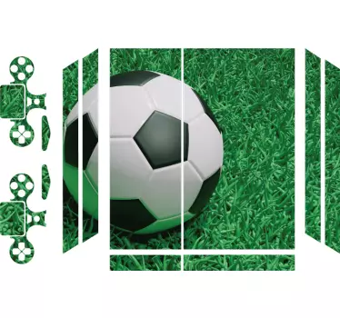 Voetbalontwerp ps4 sticker - TenStickers