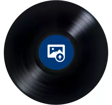 Sticker Vinyl Platen Foto Personaliseren - TenStickers